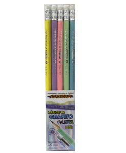 Lapiz hb2 mitama triangular pastel con goma bilster 5 uds - Librería Kolima