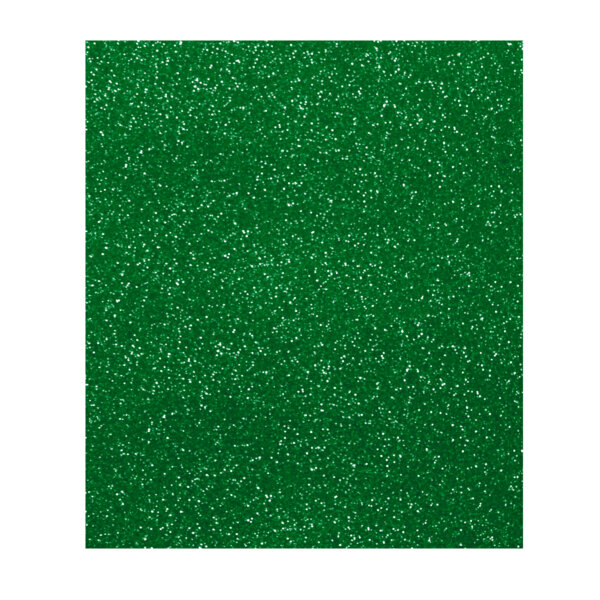 Foamy Diamantado Tamaño Carta - 10 Hojas, Verde Bandera