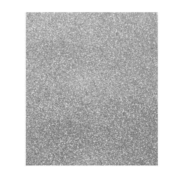 Foamy Diamantado Tamaño Carta - 10 Hojas, Plata