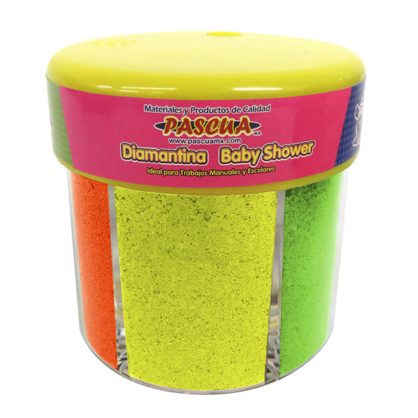 Frasco con Diamantina con 6 Colores