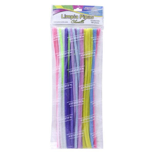Chenille bas pastel surtidos