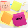 Entrada para producto notas adhesivas por color
