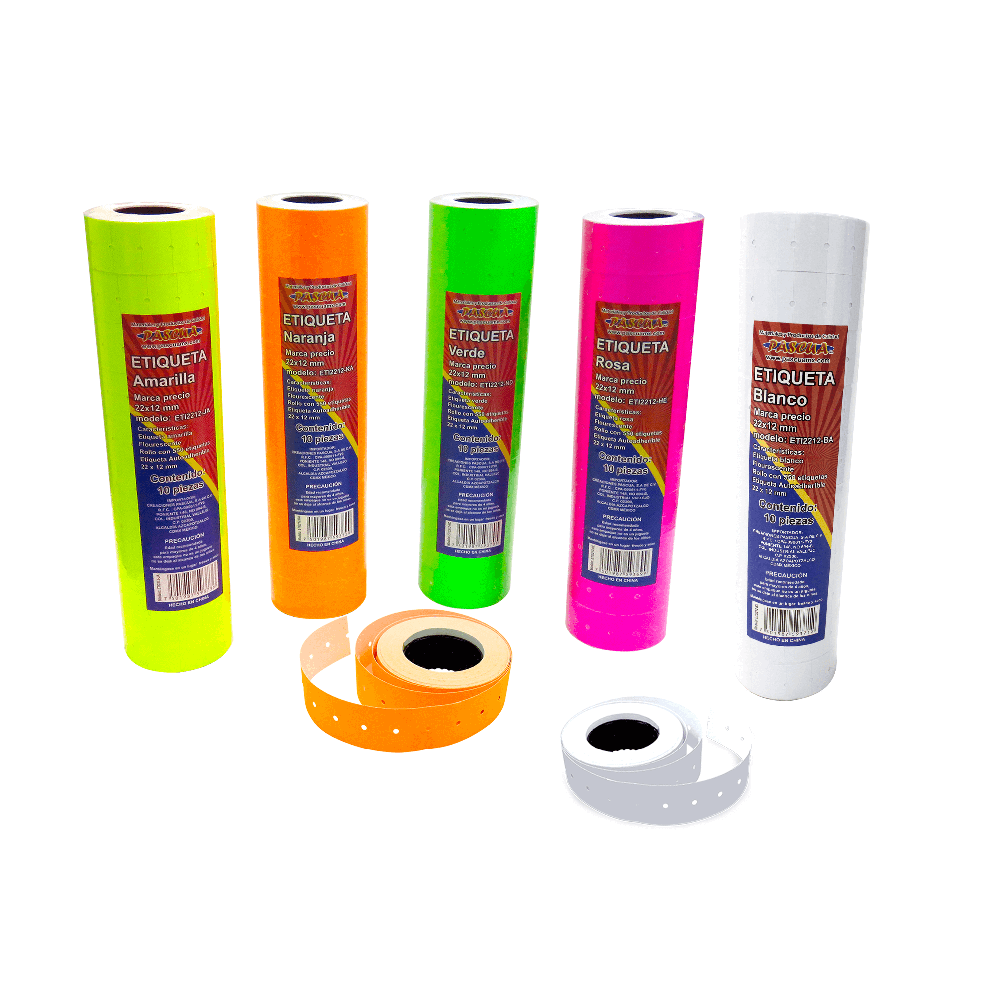 Etiquetas Para Precio Colores Fluo Eti2212 Ba