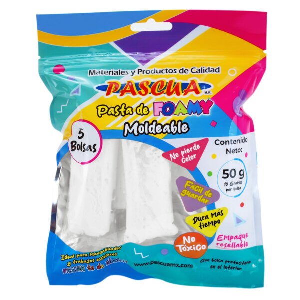 Pasta de Foamy Moldeable Bolsa ( 50 g ) - Blanco
