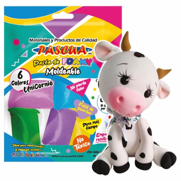 Foamy Moldeable 6 colores surtidos