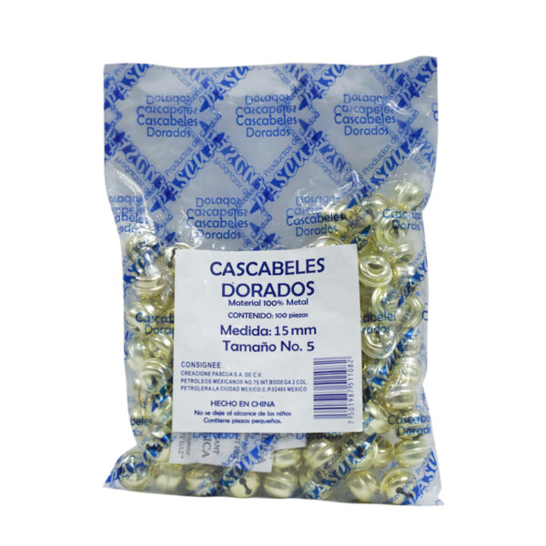 Cascabeles bolsa 100pzas - 15 mm