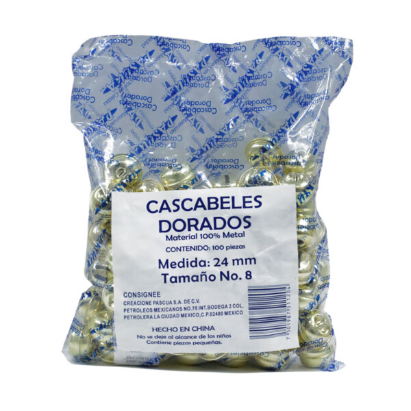 Cascabeles bolsa 100pzas - 24 mm