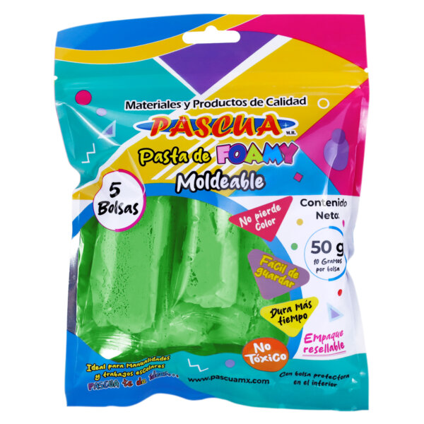 Pasta de Foamy Moldeable Bolsa Macarron ( 50 g ) - Manzana Macarrón