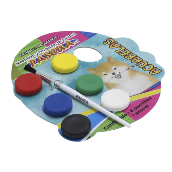 Acuarelas - 6 Pastillas