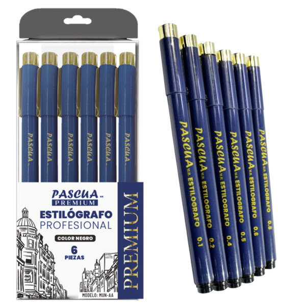 Estilógrafos Profesionales Color Negro