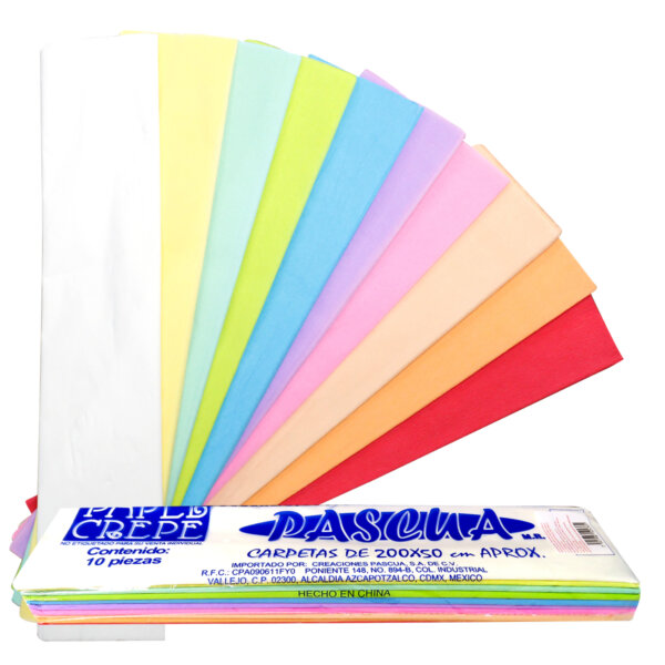 Papel Crepé Surtido - Pastel