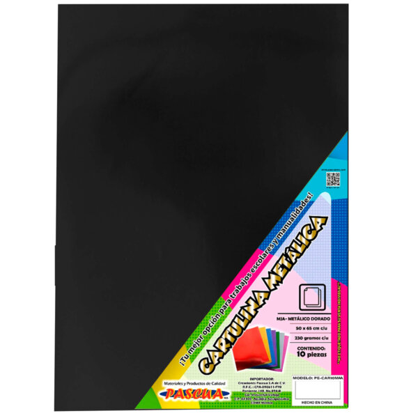 Cartulina Metálica Premium - Negro
