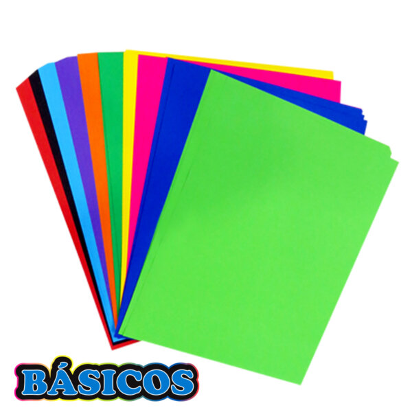 Hoja de Colores Surtidos Tamaño Carta con Cien Piezas - Image 5