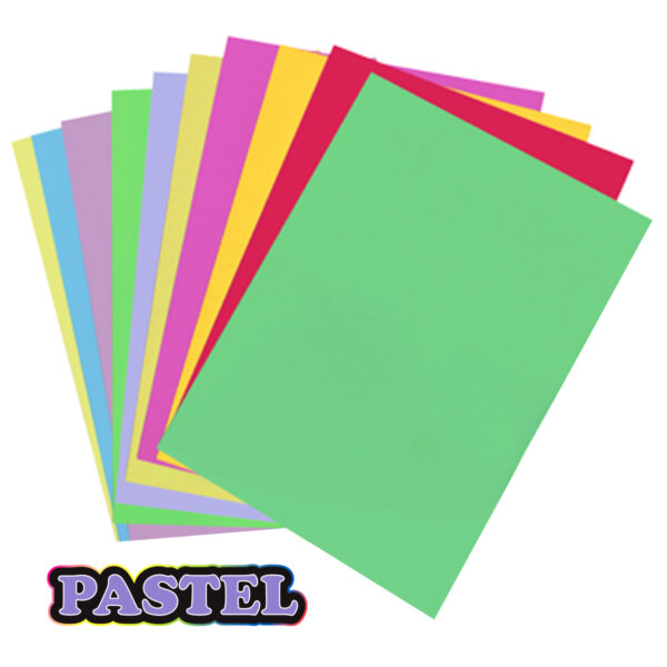 Hoja de Colores Surtidos Tamaño Carta con Cien Piezas - Image 8