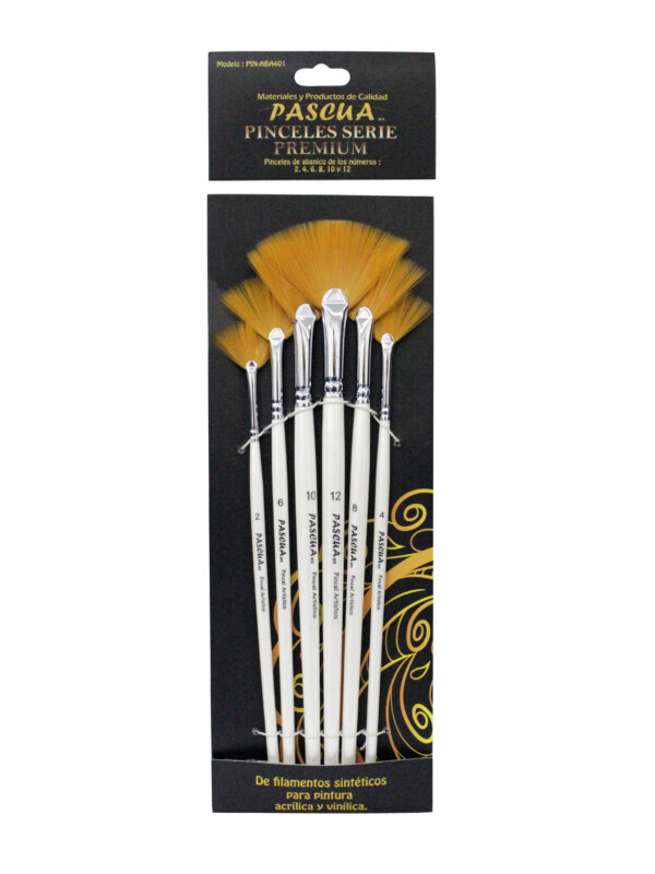 Pinceles Abanico Serie Premium