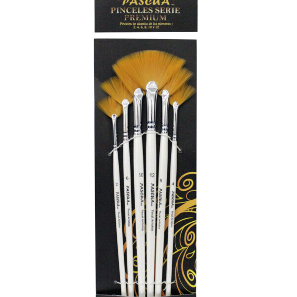 Pinceles Abanico Serie Premium