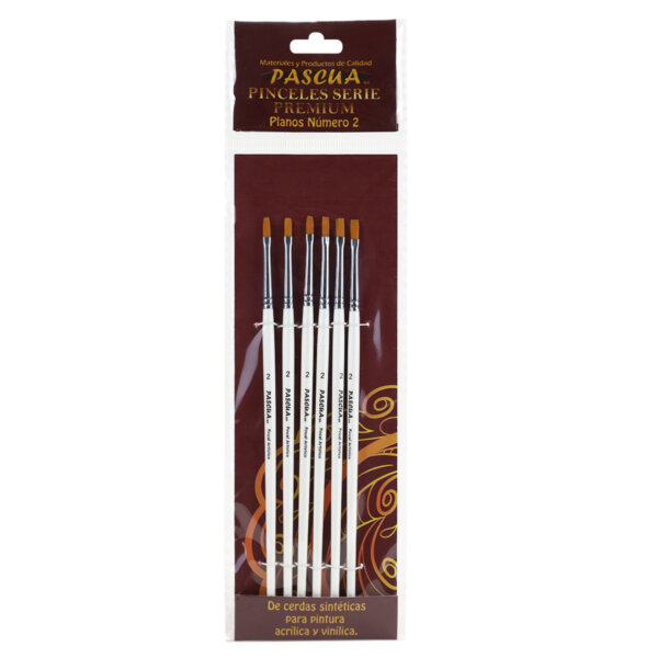 Pincel Plano Serie Premium