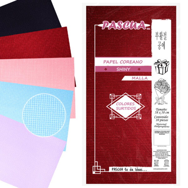 Papel Coreano Shiny Malla