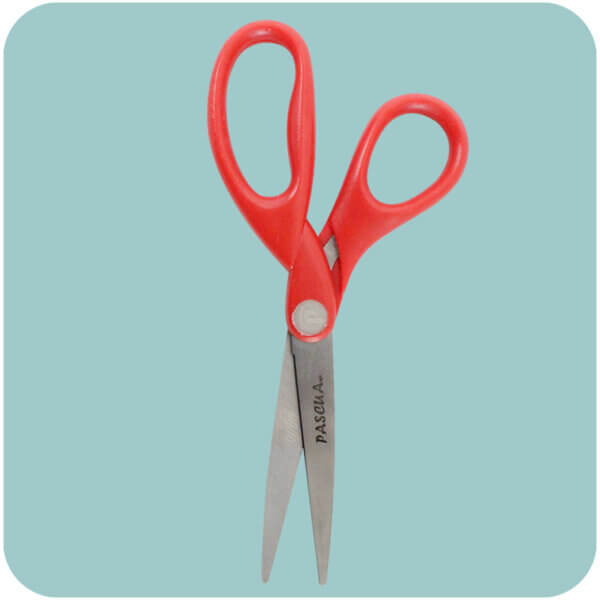 Tijera Multiusos 7.2 Pulgadas Mango Rojo 18.4 cm