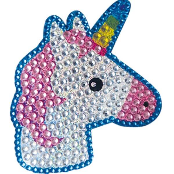 Kit de Piedras Acrílicas con Adhesivo Unicornios, Búho y Sirena